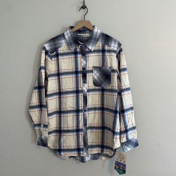 NWT Mountain and Isles Plaid Button Down Flannel Size XL - Picture 2 of 6